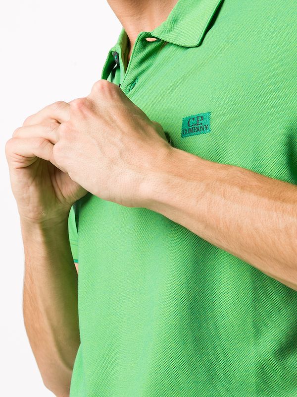 cp company green polo shirt