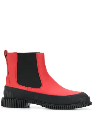 camper red boots