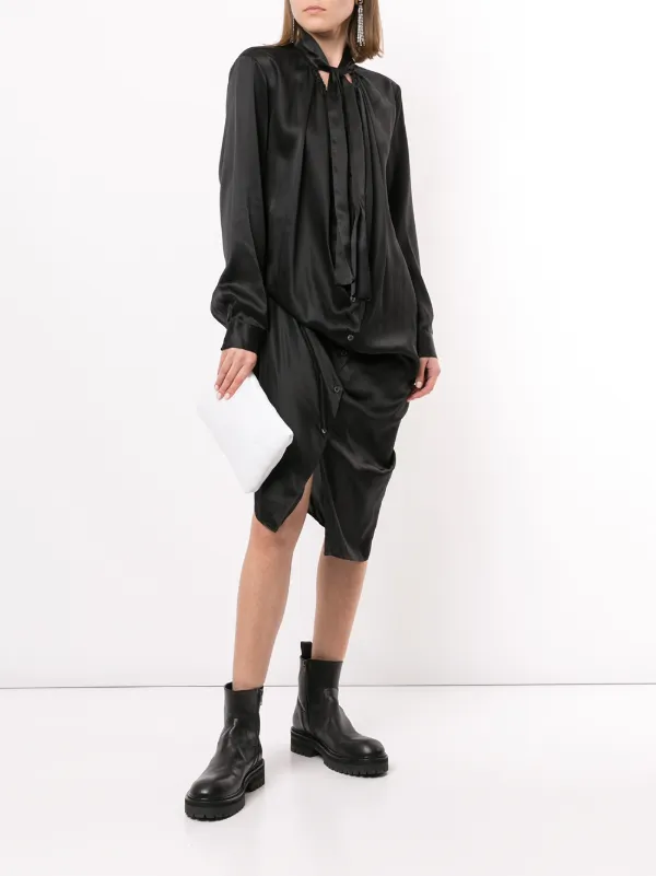 Ann Demeulemeester Draped tie-neck 