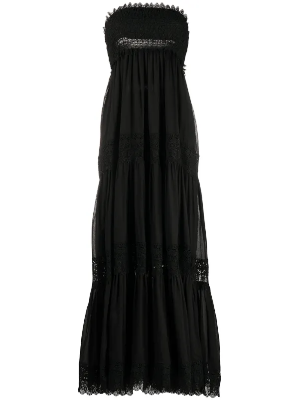 strapless maxi dress casual