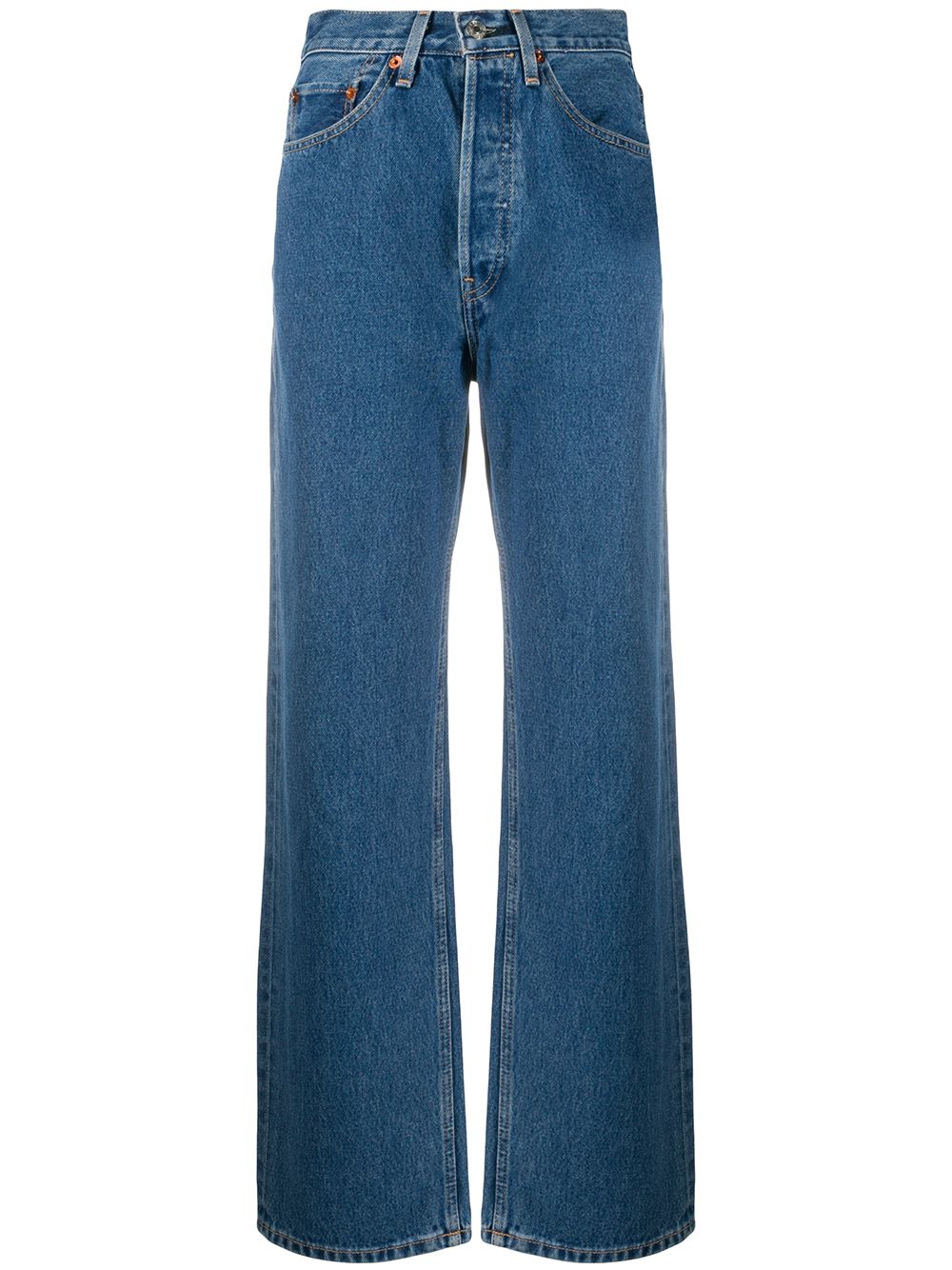 фото Re/done широкие джинсы с завышенной талией