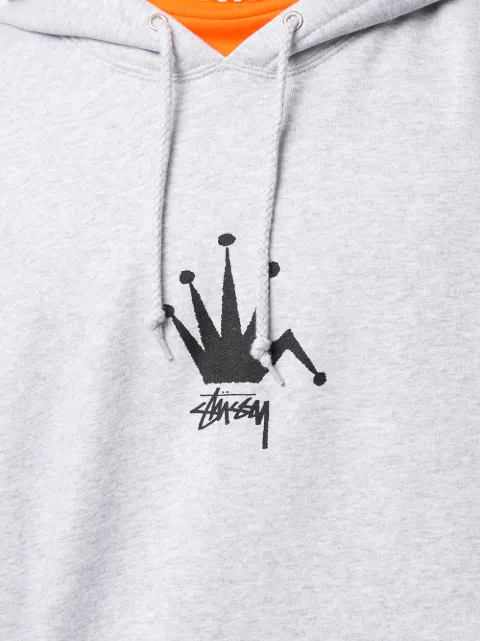 stussy old crown moletom com capuz