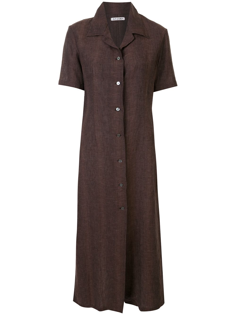 фото Our legacy short-sleeved shirt dress