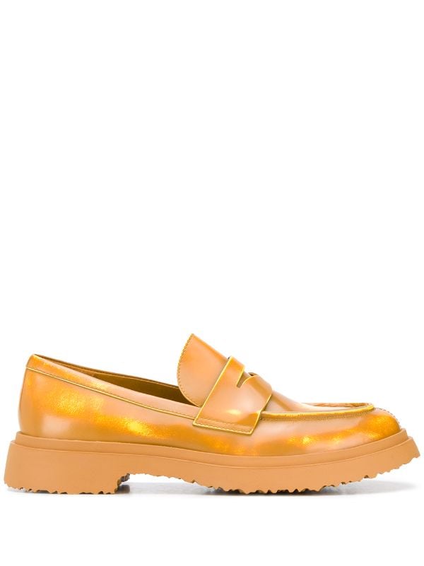 chunky leather loafers