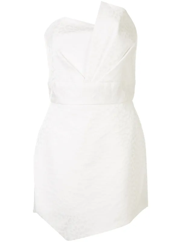 michelle mason strapless dress