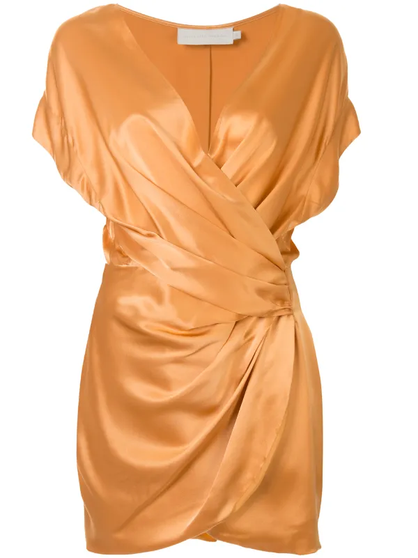 michelle mason gold dress