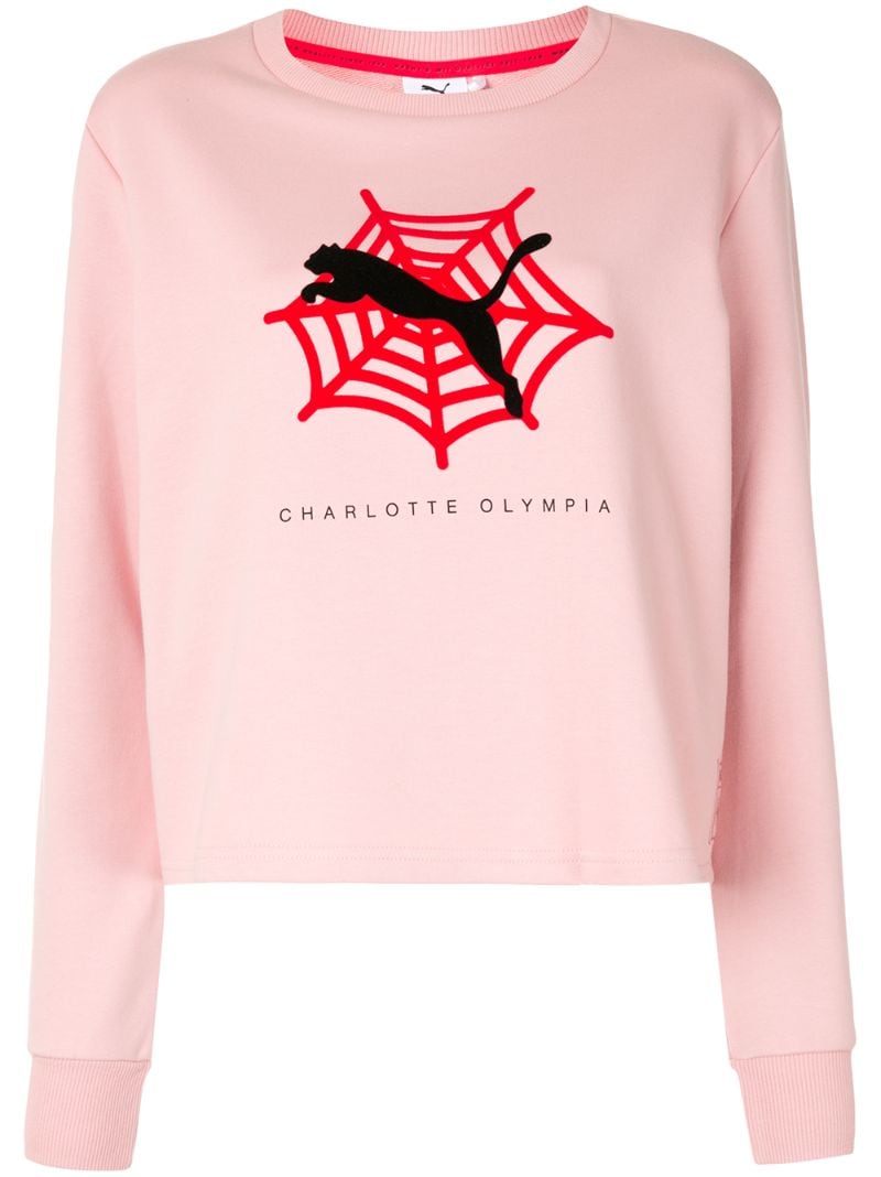 Puma X Charlotte Olympia Sweater In Pink