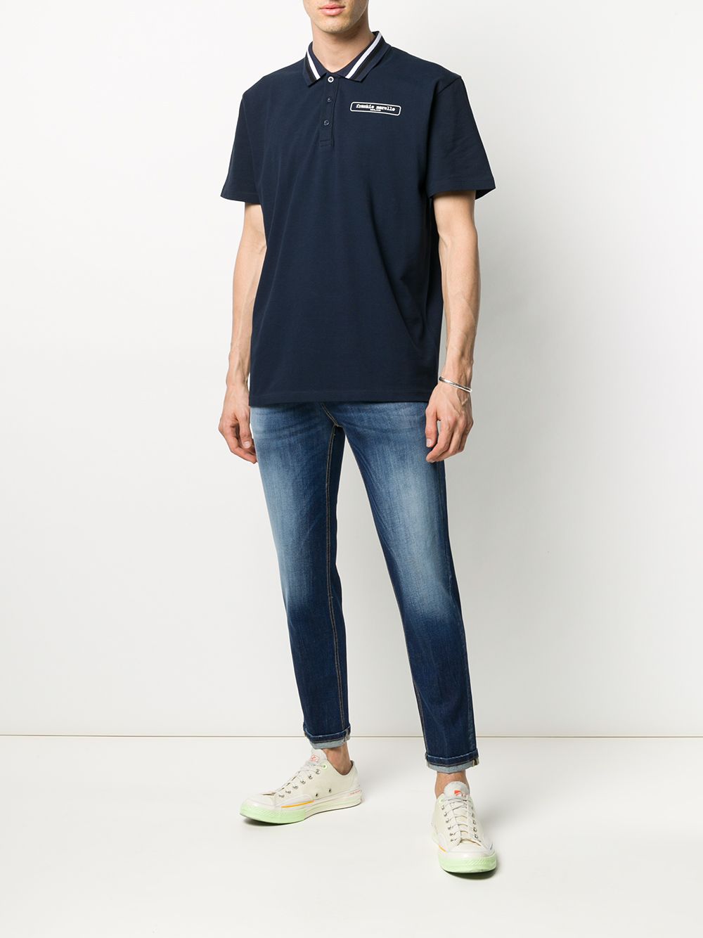 фото Frankie morello logo polo shirt