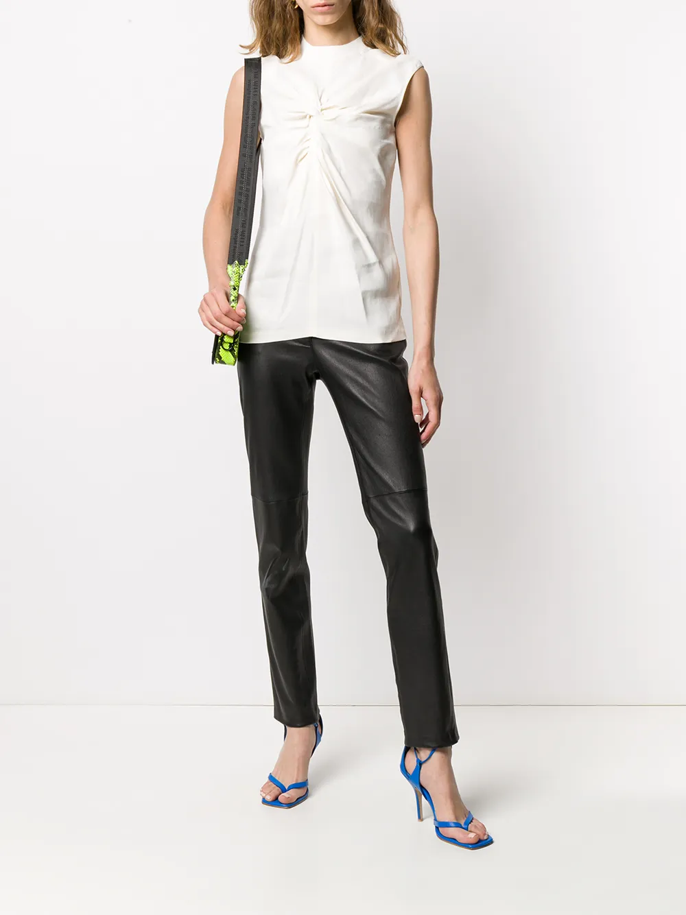 Off-White Mouwloos T-shirt Wit