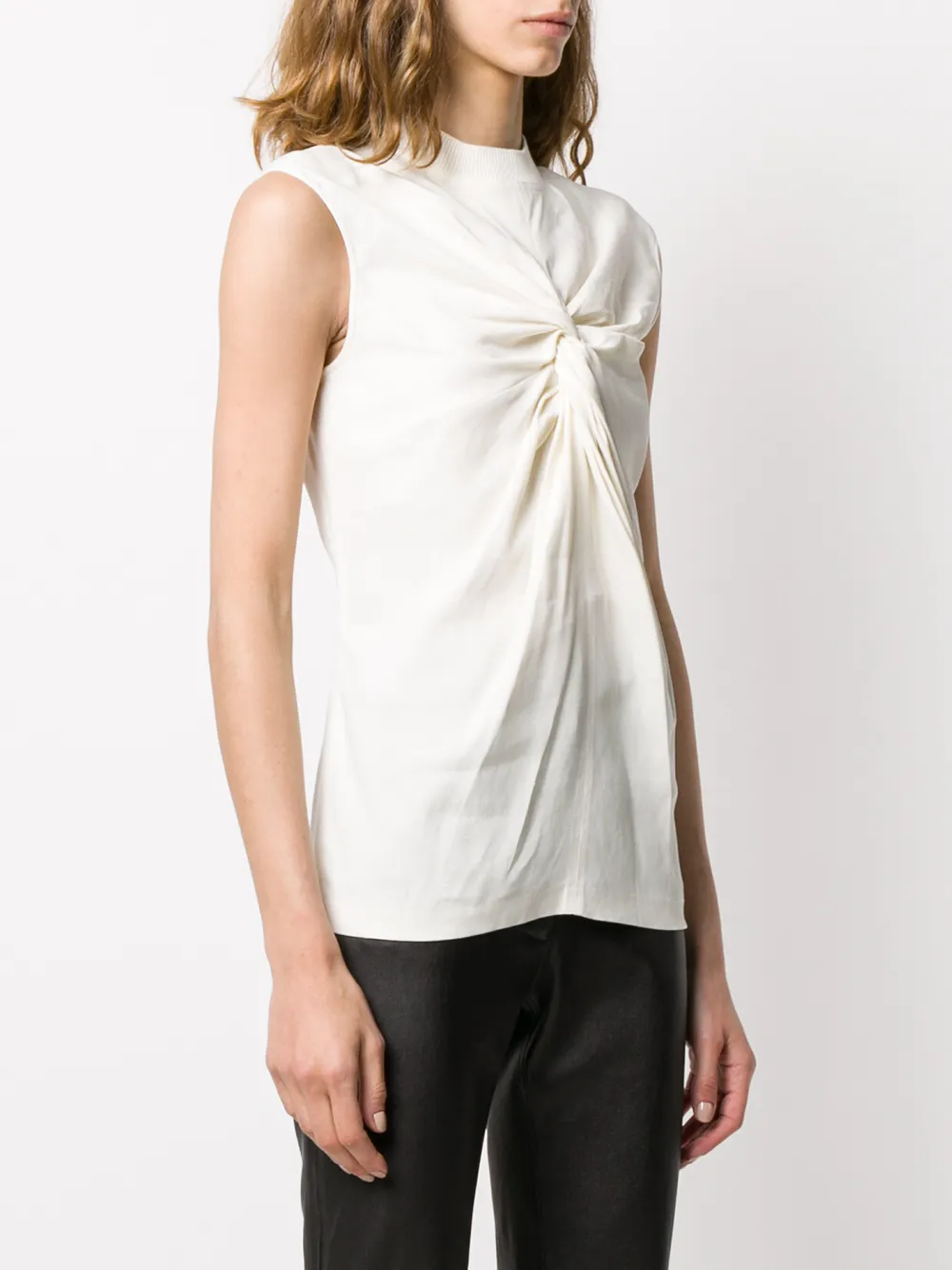 Off-White Mouwloos T-shirt Wit