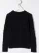 الصورة 2 من Ralph Lauren Kids كنزة منسوجة بحياكة الضفيرة وشعار