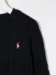 Ralph Lauren Kids كنزة منسوجة بحياكة الضفيرة وشعار