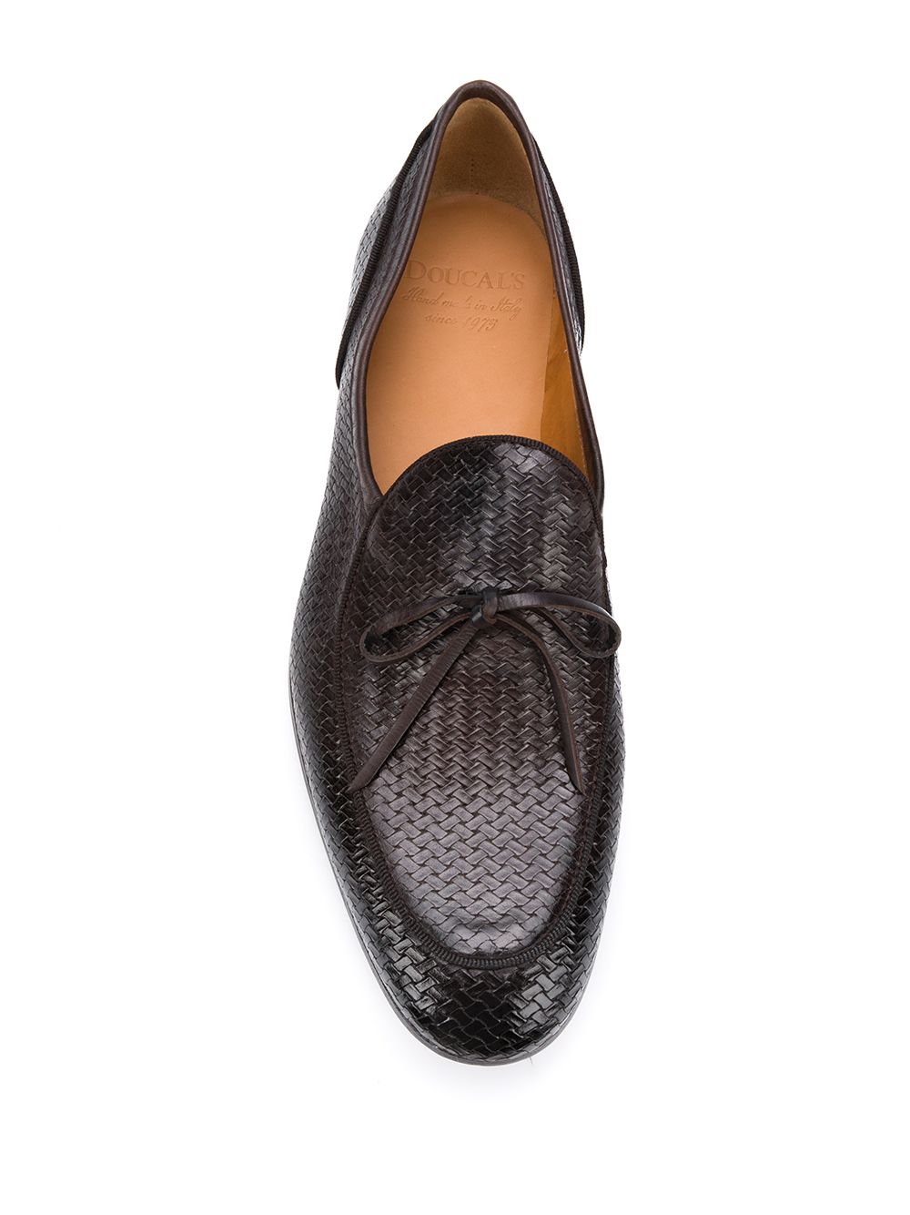 фото Doucal's woven low heel loafers