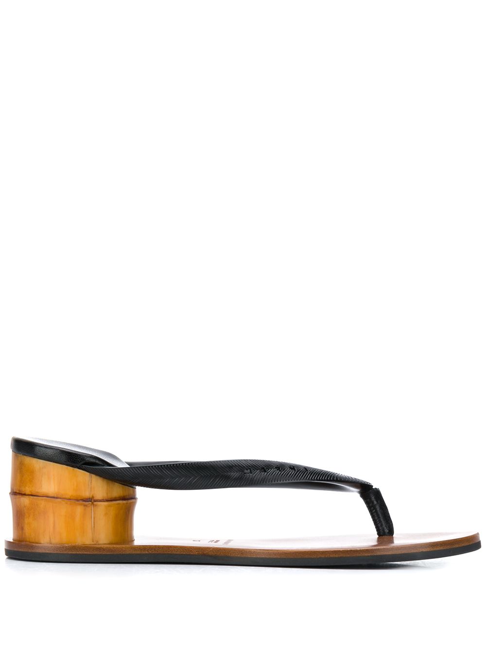 Marni 60mm Thong Sandals In Black