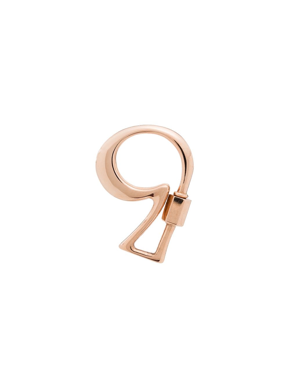 фото Marla aaron 14k rose gold 9 number charm