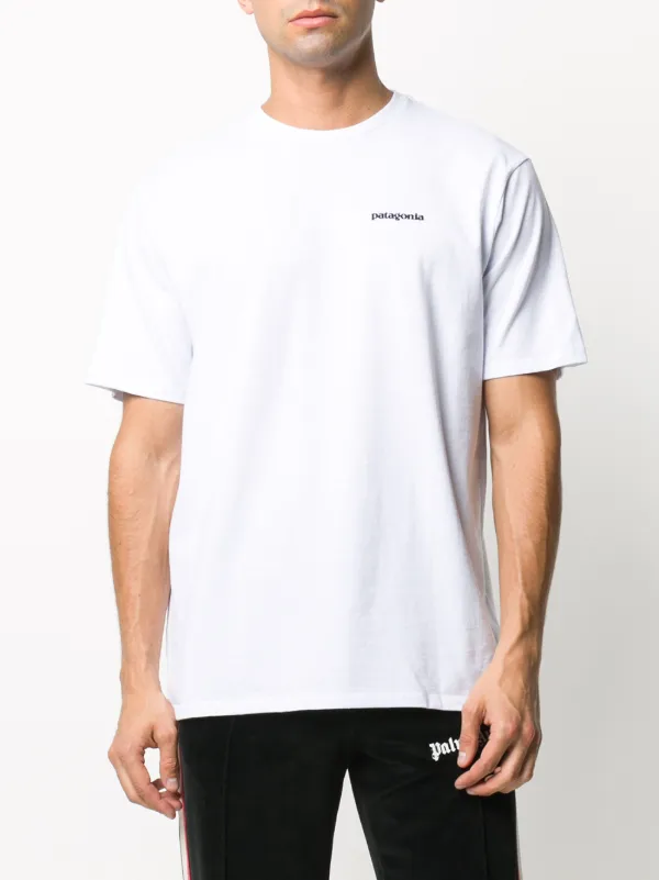 Patagonia t-shirt P-6 Responsibili-Tee® à Logo Imprimé Blanc