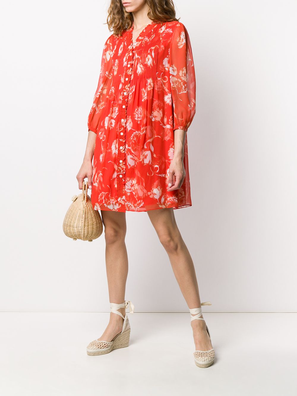 фото Dvf diane von furstenberg floral print dress