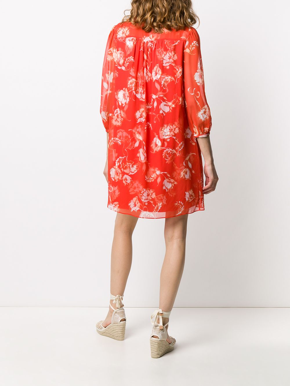 фото Dvf diane von furstenberg floral print dress