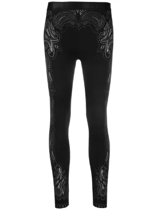 Wolford paisley stretch jersey leggings 