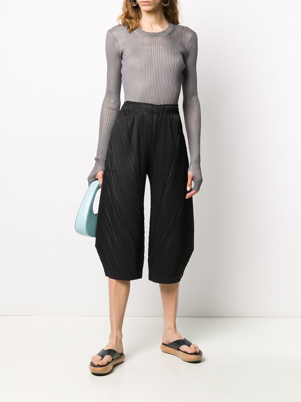 фото Pleats please issey miyake плиссированные кюлоты широкого кроя