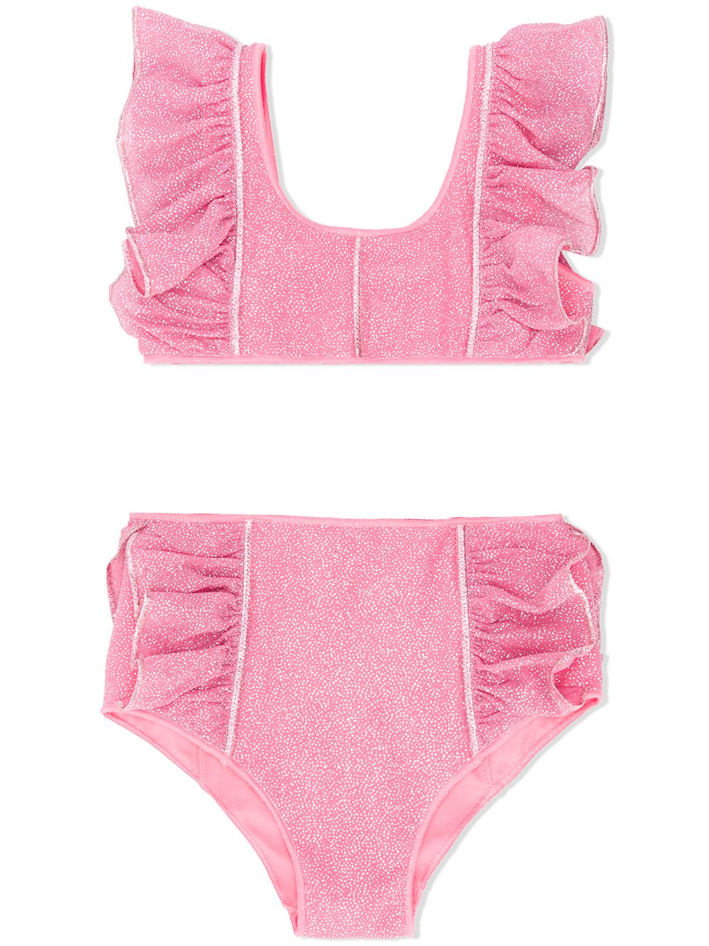 фото Oseree kids lurex ruffle-trimmed bikini