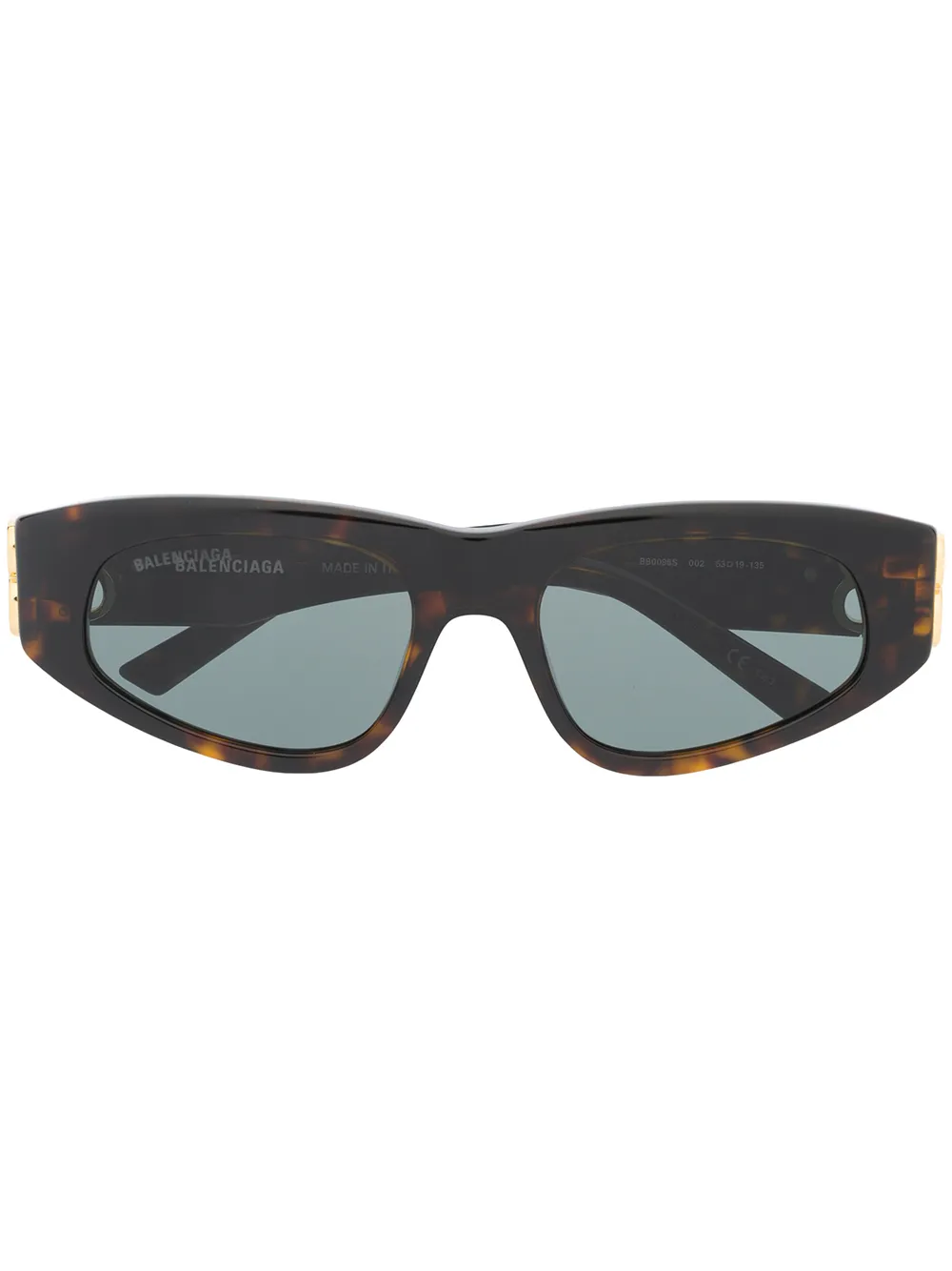 Balenciaga Eyewear Dynasty zonnebril met D-montuur Bruin