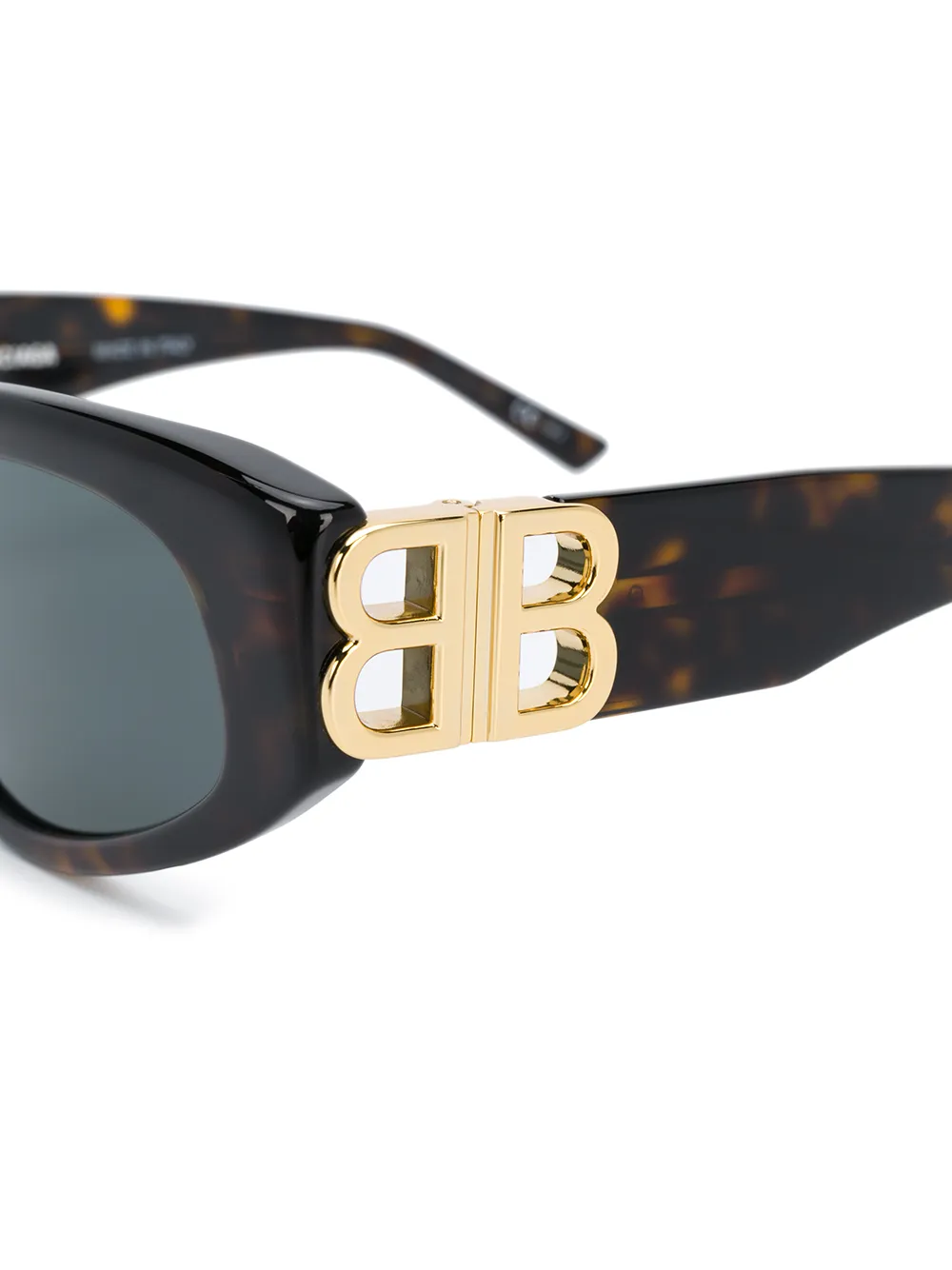 Balenciaga Eyewear Dynasty zonnebril met D-montuur Bruin
