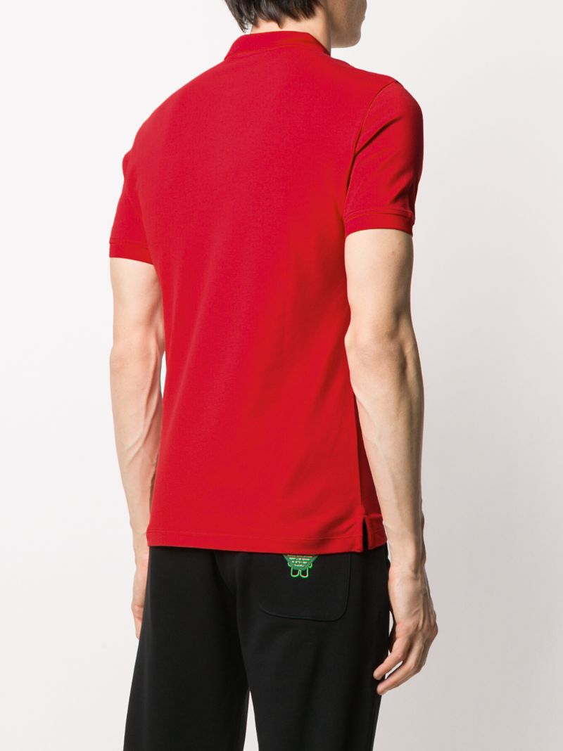 Shop Emporio Armani Klassisches Poloshirt In Red