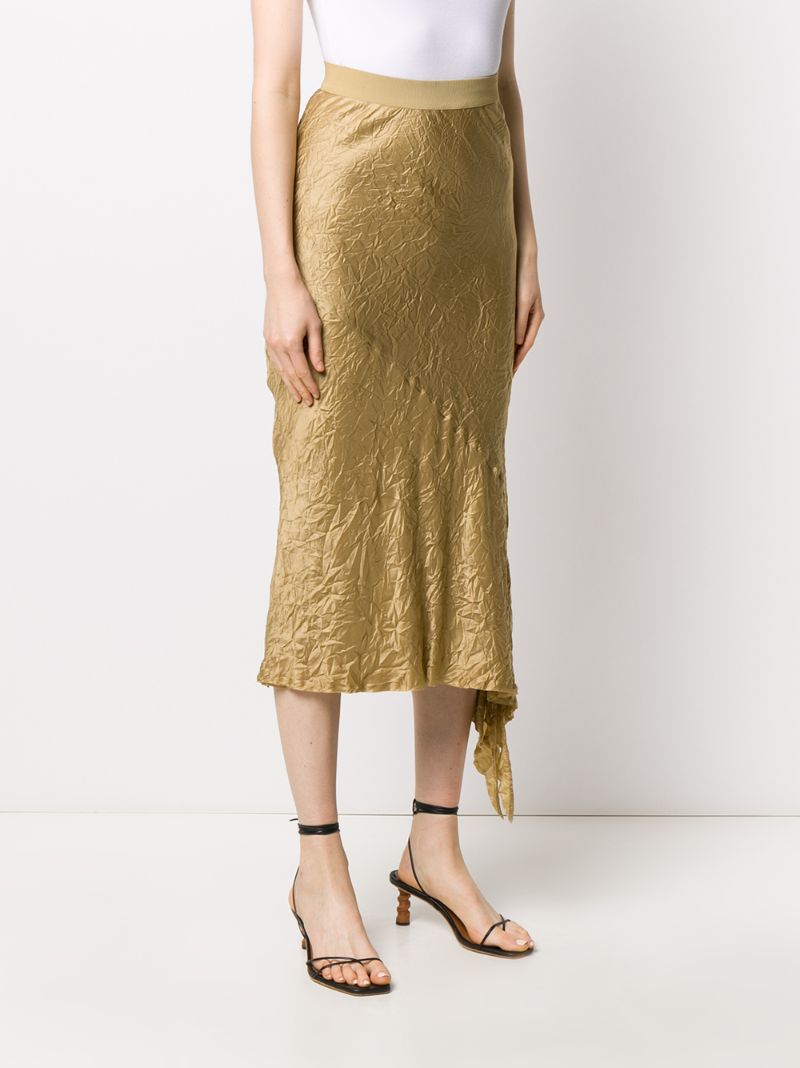 ERIKA CAVALLINI GIODI ASYMMETRIC DRAPED SKIRT 