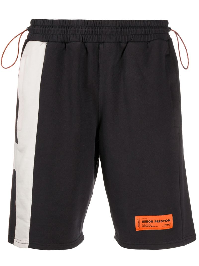 Heron Preston Side Logo Track Shorts In Black