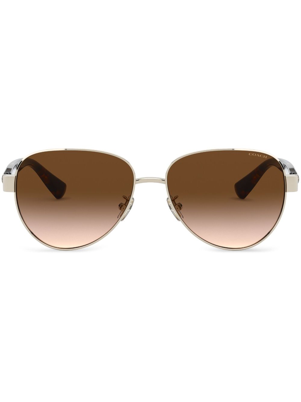 tortoiseshell pilot-frame sunglasses