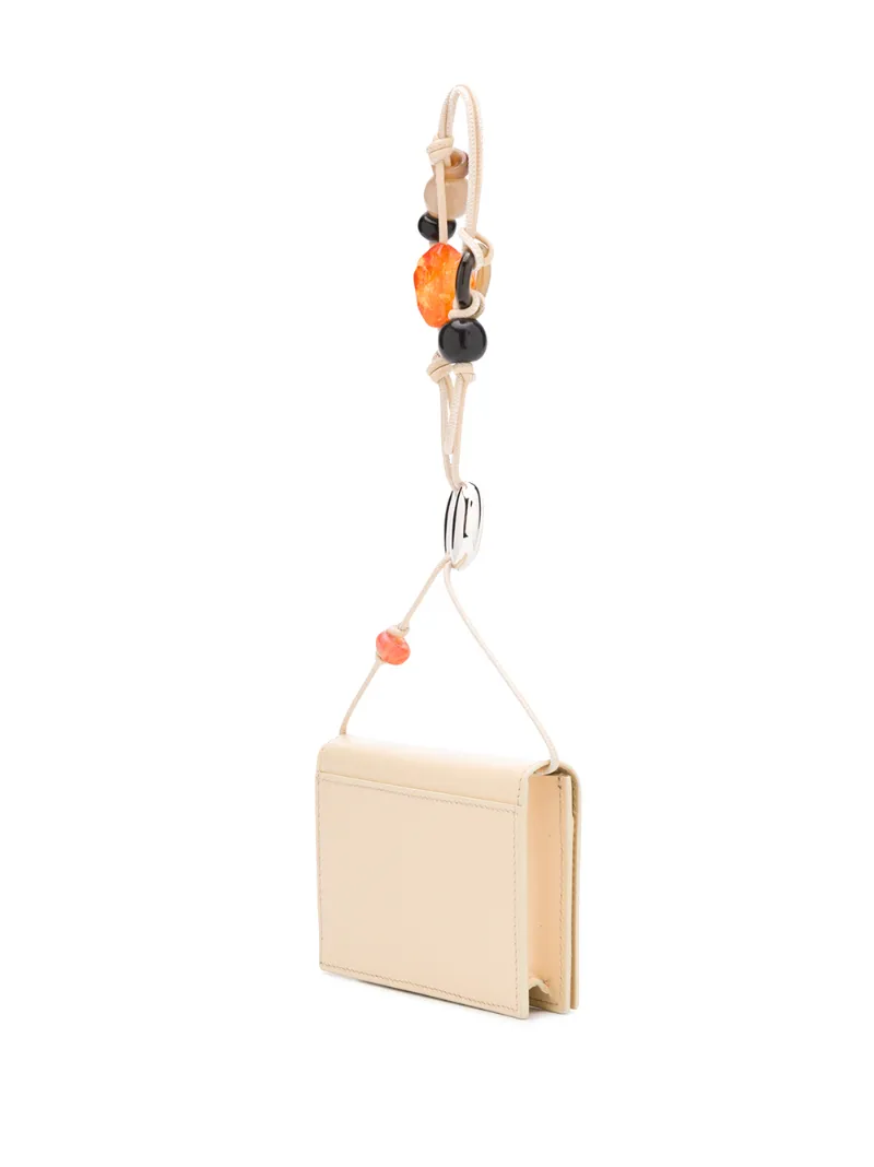 JIL SANDER BEADED HANDLE MINI BAG