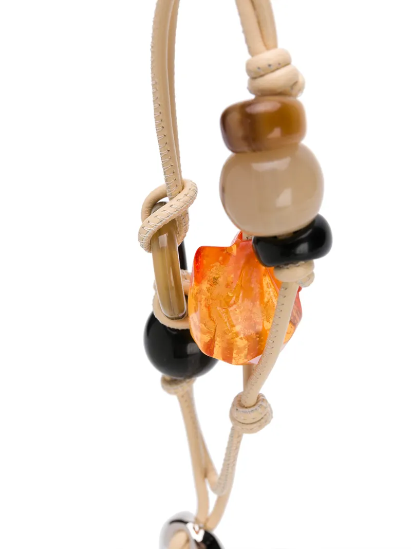 JIL SANDER BEADED HANDLE MINI BAG