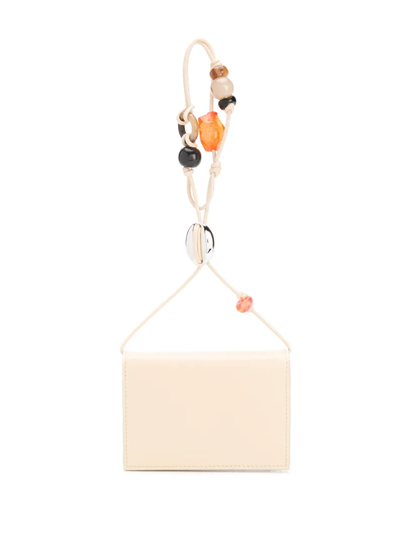 JIL SANDER BEADED HANDLE MINI BAG