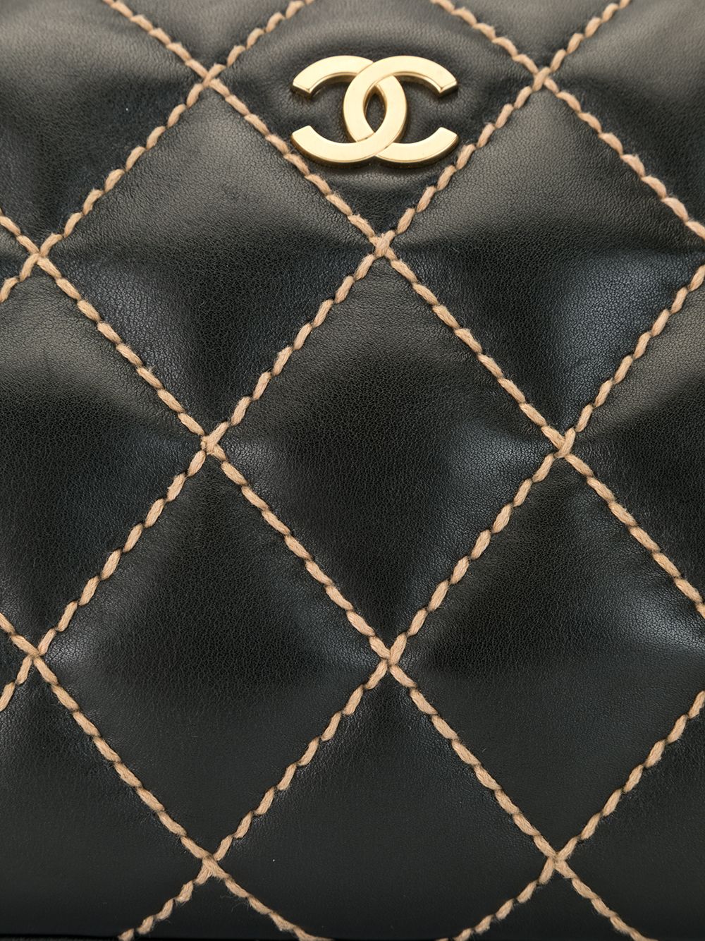 фото Chanel pre-owned сумка-тоут wild stitch 2003-го года с цепочкой