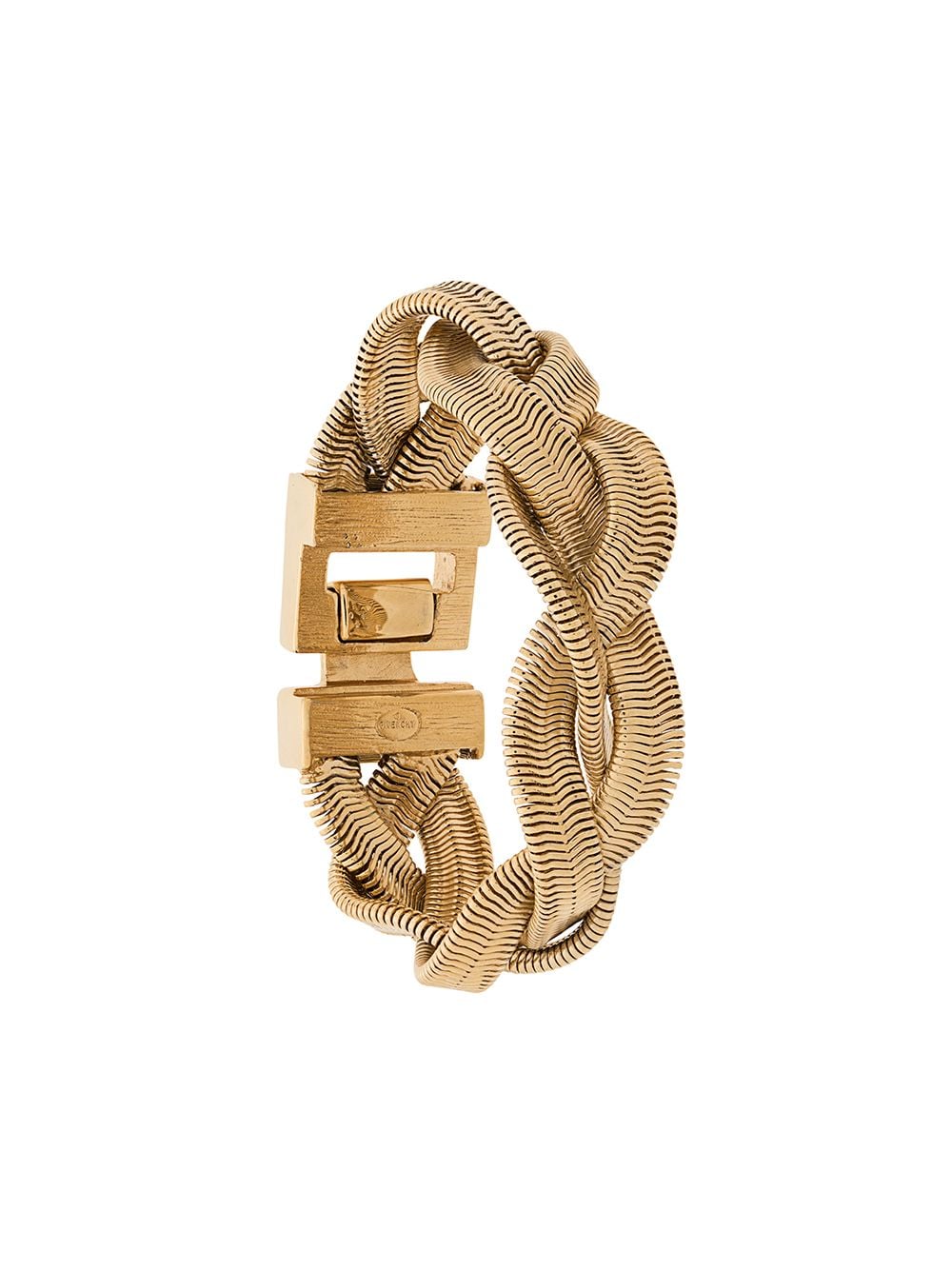 Pre-owned Givenchy 1980s Clasp Fastening Bracelet In Gold