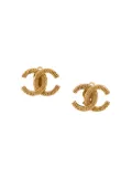 CHANEL Pre-Owned 1990s interlocking CC earrings - Gold