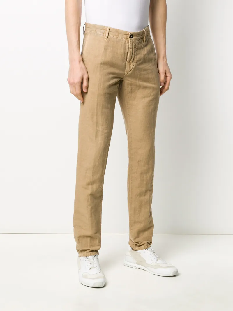 Incotex Hose Mit Schmalem Schnitt In Neutrals