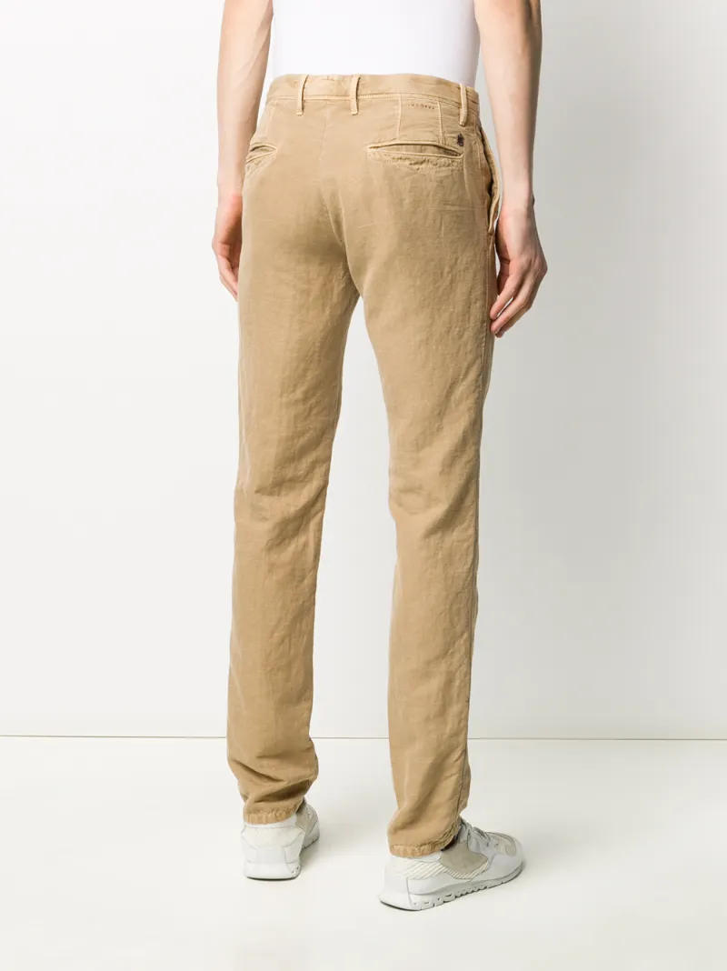 Incotex Hose Mit Schmalem Schnitt In Neutrals