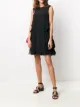 الصورة 2 من RED Valentino فستان معتدل المقاس مزين بكرانيش