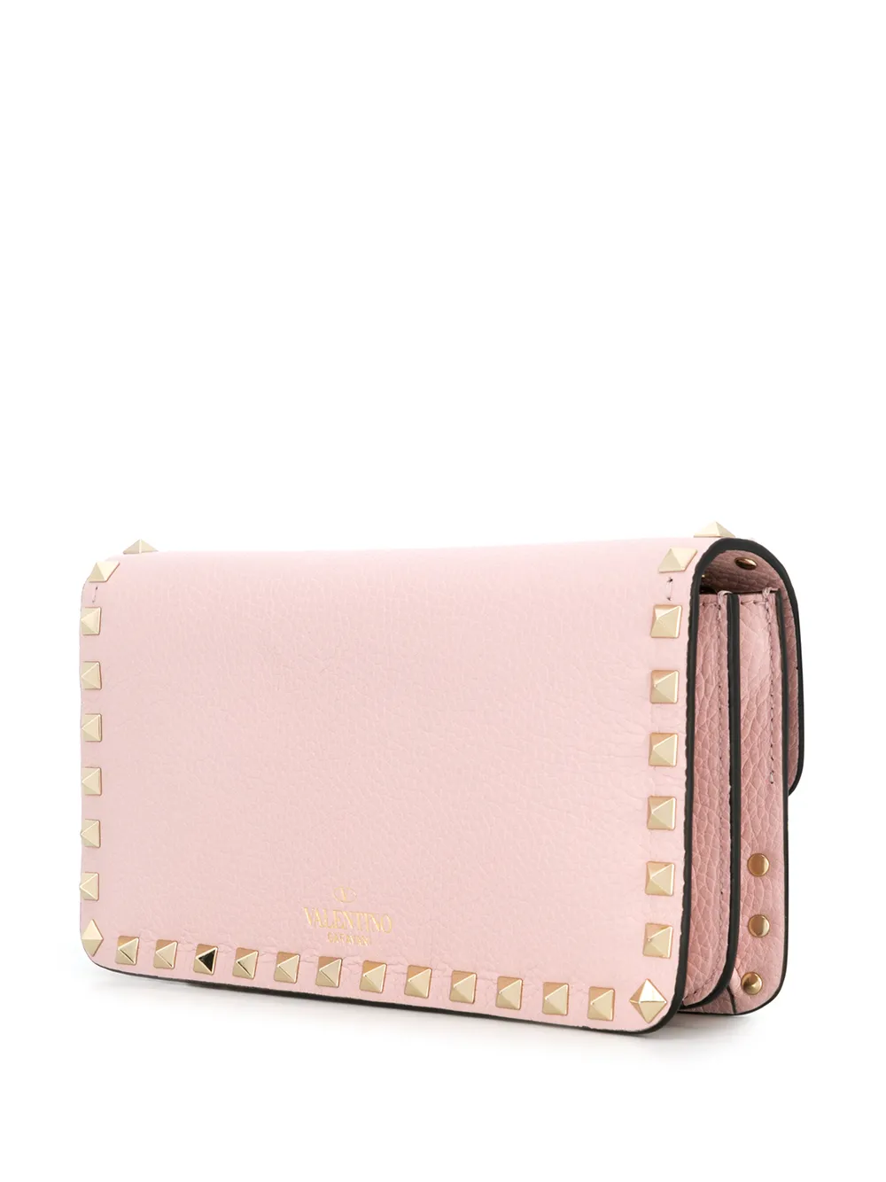 Valentino Garavani Rockstud leren schoudertas Roze