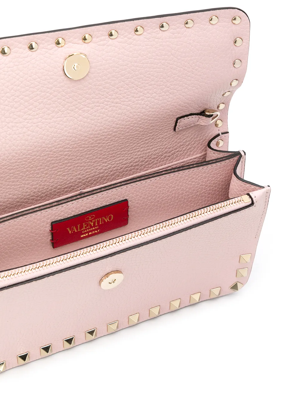 Valentino Garavani Rockstud leren schoudertas Roze
