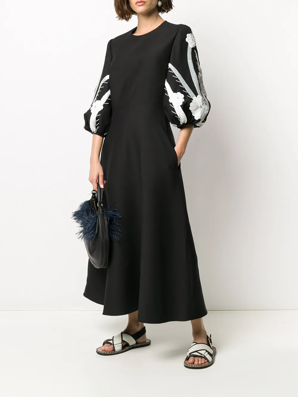 Valentino Garavani Jurk met pailletten - Zwart