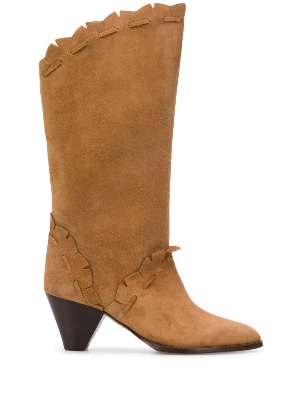 isabel marant suede booties