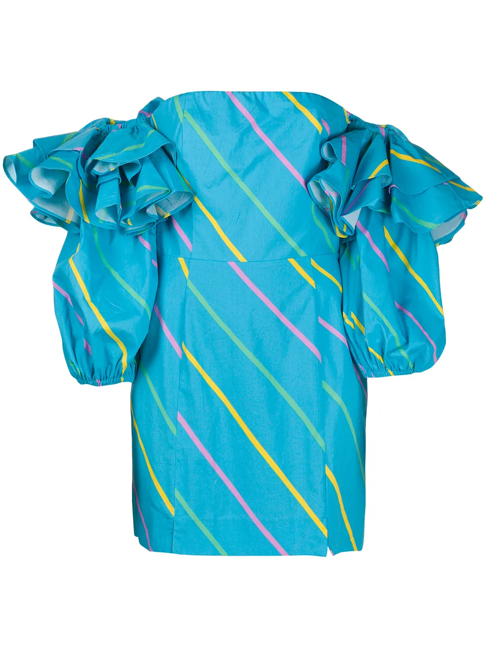 ROTATE BIRGER CHRISTENSEN Bethany striped-print dress | Blue | Image 1