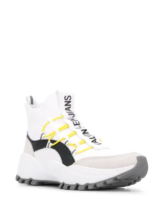 Shop white Calvin Klein Jeans high-top sneakers with Express Delivery -  Farfetch