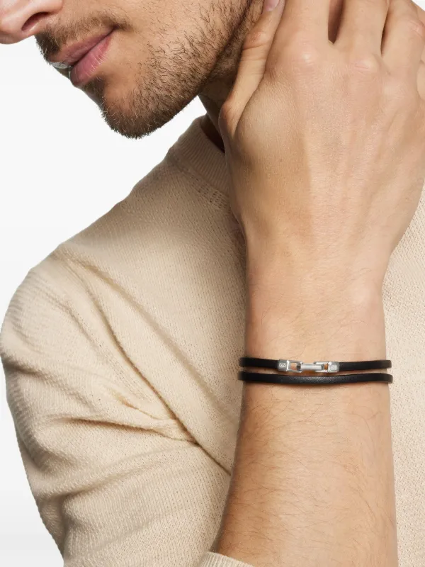 David Yurman Mens Leather Bracelet David Yurman Sterling Silver