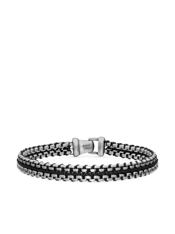 David Yurman Woven Box Chain ブレスレット 10mm スターリング