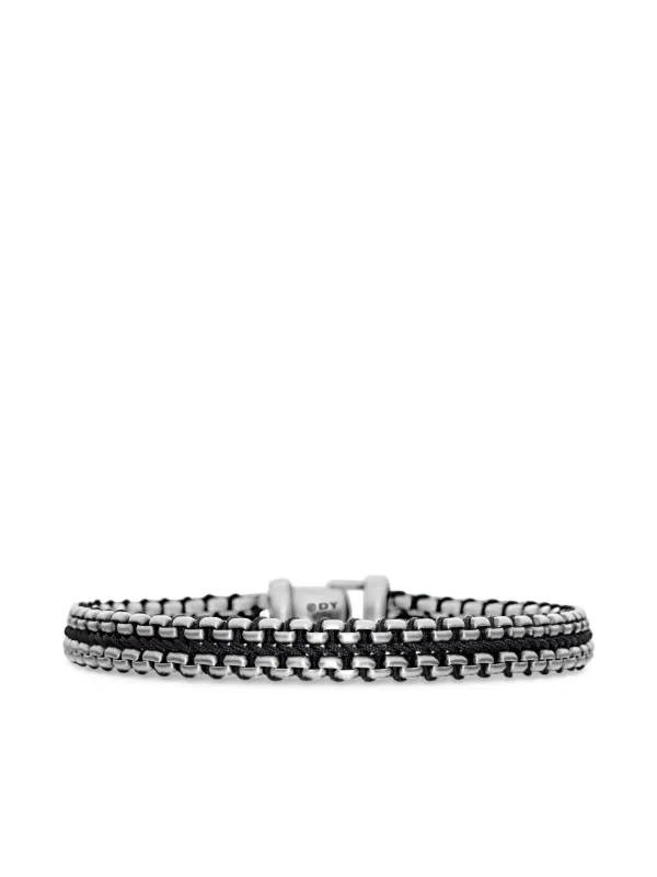 David Yurman Woven Box Chain ブレスレット 10mm スターリング