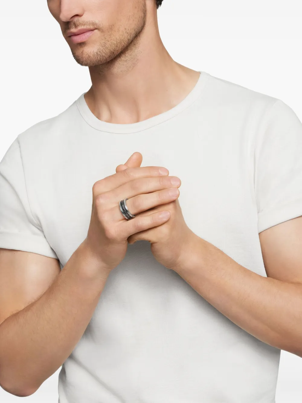 David Yurman sterling silver Armory band ring (9mm) | Image 2